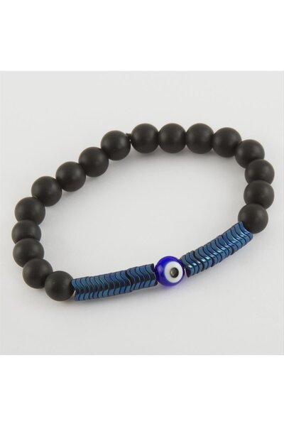 TakÇalıştır Onix-Hematite Natural Stone Bracelet Natural Stone Bracelet Styli...