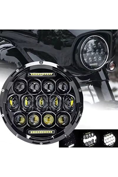 Dijipazar 7 İnç H4 Soketli Kısa-Uzun ve Gündüz Ledi Özellikli Off Road, Motos...