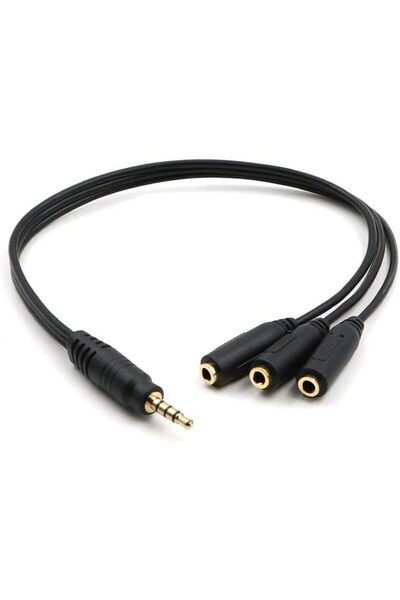 STOREMAX Plus PX-3AUX 3 Lü Stereo Çoklayıcı, 3 x 3.5 mm Aux, 1 giriş 3 çıkış ...