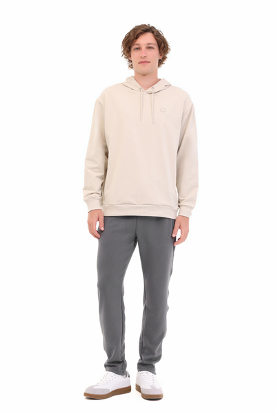 lumberjack Mb Sn73 Hoodie 5Pr Beige Men's Sweatshirt