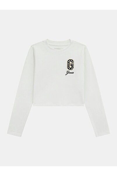 Guess Μπλουζάκι Jersey για κορίτσια με χαλαρή εφαρμογή