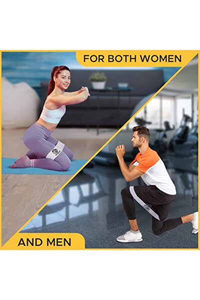RIGID FITNESS Anti-Slip Hip Bands for Women and Men, Exercise Bands for Hips and Legs