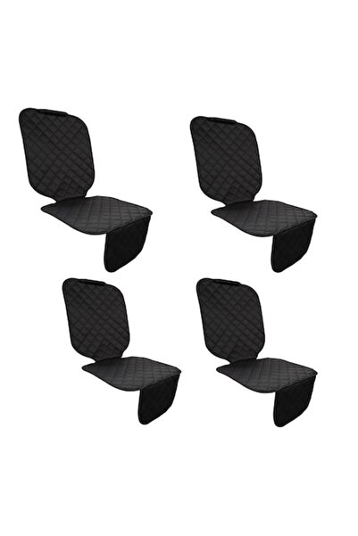 Metru Patrat Set 4 huse auto de protecție, matlasate, universale, negre, lavabile, impermeabile, Metru Pa