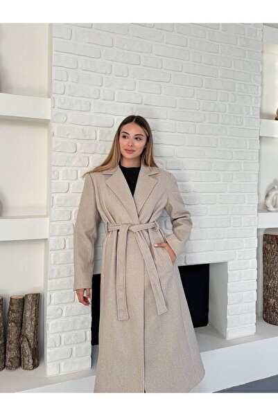 VESS MODA Palton de damă cu bretele și nasturi