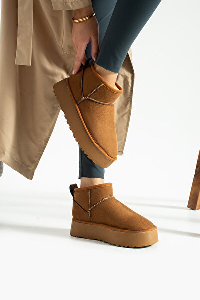 ALTUVATEKS Γυναικείες Κλασικές Μίνι Μπότες με Γούνα Εσωτερικά