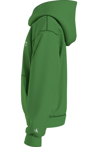 Calvin Klein CKJ STACK LOGO HOODI Erkek Yeşil Hoodie