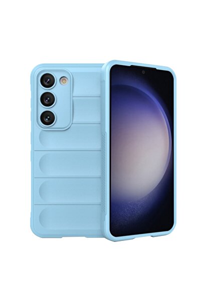 SKYDDAR INNOVATION Carcasă pentru Samsung Galaxy S23, Magic Shield, Silicon Mat, set de autocolante, albastră