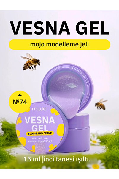 MOJO Tırnak Jeli Vesna Gel Açik Mor 74 (15 Ml) - Kalıcı Ve Dayanıklı Manikür Jel