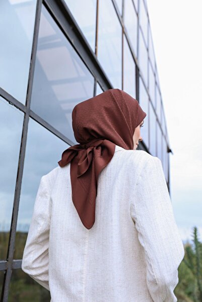 İpekhan Celina Jacquard Brown Scarf - 9902-02
