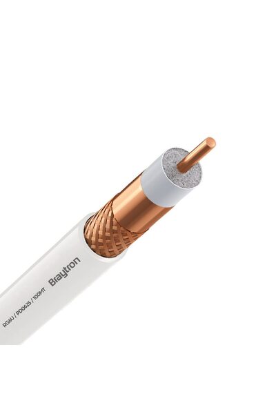 Braytron CABLU COAXIAL RG6 CX7 Cu/Cu 75ohm ALB 100M/ROLA