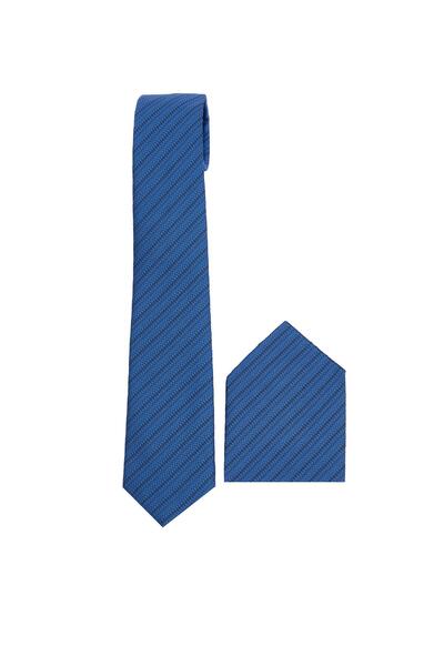 Tudors Patterned Classic Men's Tie with Pocket Handkerchief