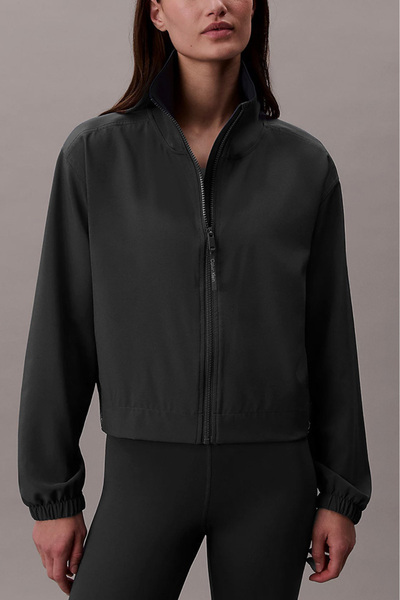 Calvin Klein Kadın Regular Fit Dik Yaka Rüzgarlık - Siyah