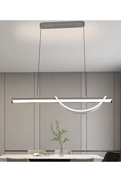 RFAN Pendant, Model 5100, With Remote Control, 3 Types of Light, Adjustable Height, 132W, Gray
