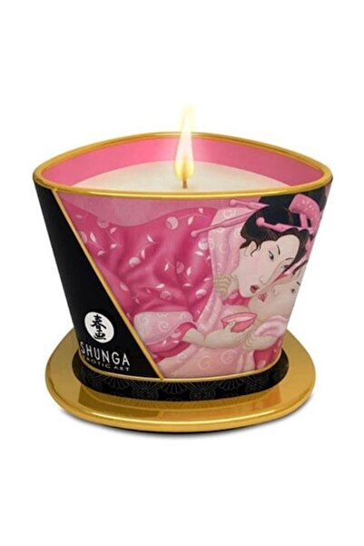 Shunga Lumânare de masaj cu trandafiri 170ml