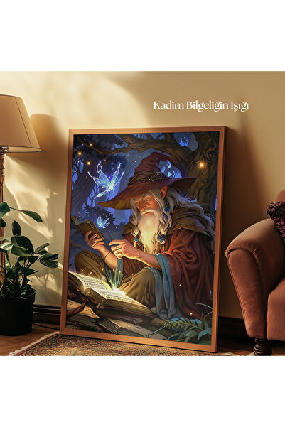 tuvart Sayılarla Boyama Seti Yüzüklerin Efendisi 40x50cm Büyücü, Kadim Bilgel...