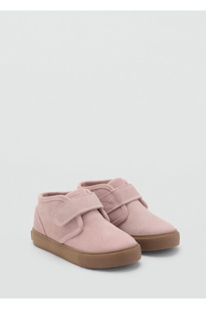 MANGO Baby Cırt cırtlı deri ayakkabı