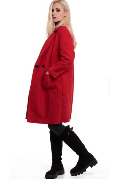 MAXORA SHOP Terry coat with pockets