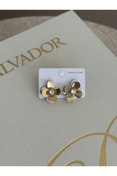 LUXSTONE Flower Gold Earrings