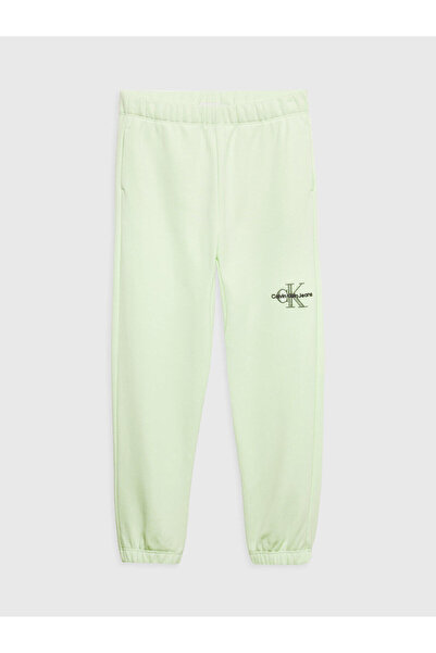 Calvin Klein MONOGRAM OFF PLACED Kadın Yeşil Eşofman Altı