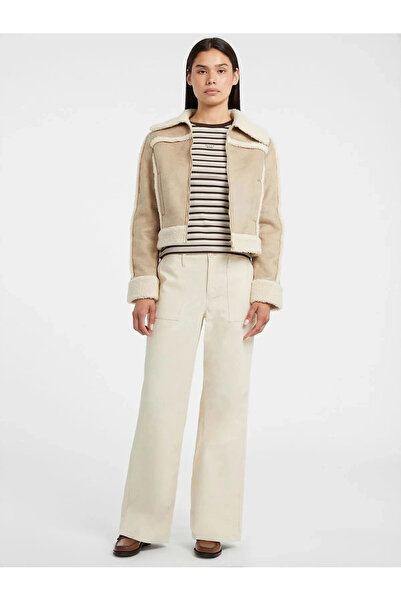 Guess Jeans Women Beige Jacket W5Bl13W1862-A117