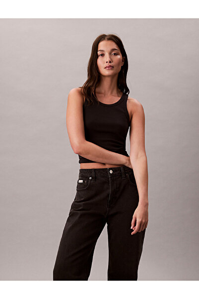 Calvin Klein Kadın Siyah Kot Pantolon