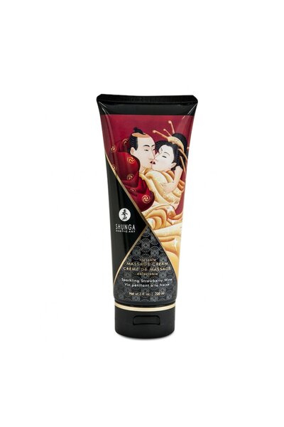 Shunga - Erotic Massage Cream Strawberry & Champagne 200ml