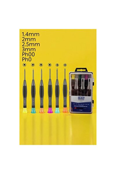 ModaCar Saat Telefon Tamir Tork Tornavida Seti 6'lı