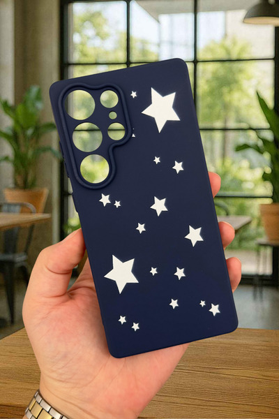 Vip Case Samsung Galaxy S25 Ultra Mini Yıldız Desenli Silikon Darbe Emici Kla...