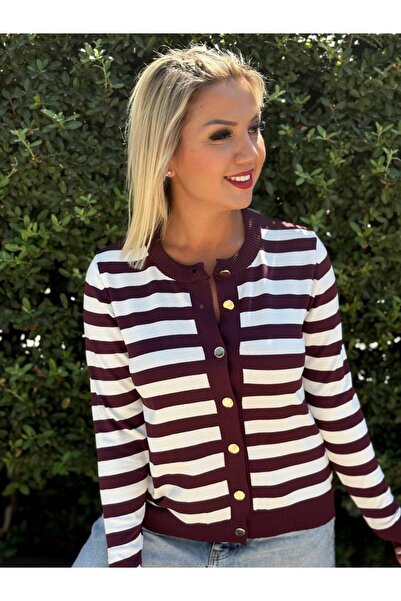 ROKH Mercerized Shiny Button Cardigan