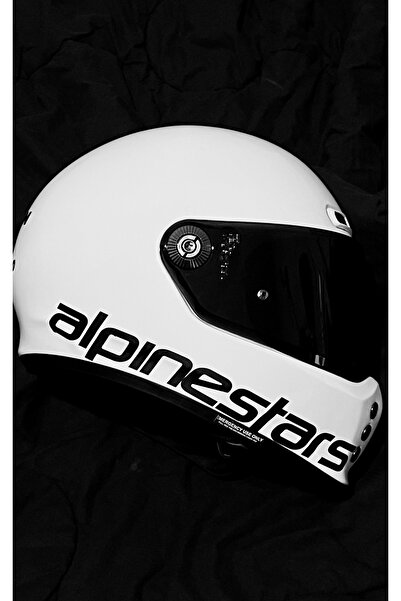 Alpinestars Sticker Motor-kask Için Etiket Siyah