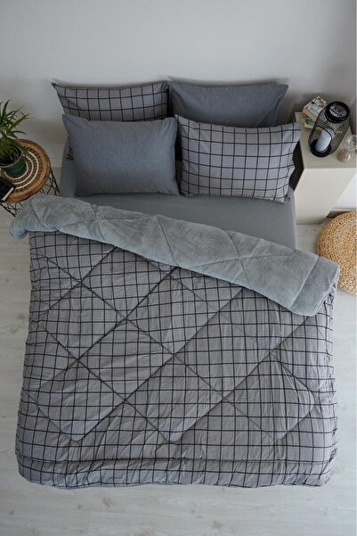 Shopyteks Double Welsoft Puffi Quilt 195X215 |   2 Pieces with Pillowcases |   Cotton % Puffi