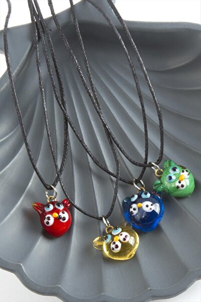 ZERO LAND قلادة زجاجية للكلاب من دي إس-ديرين - ملونة