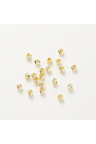 Choice 3mm-100Pcs 14K Gold style01 20pcs/lot 18K Gold Plated Striped Cut Flow...