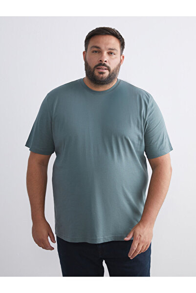 LC Waikiki Λαμπερές επιλογές από το Shining Store |   Ανδρικό μπλουζάκι με λαιμόκοψη από βαμβακερό χτενισμένο βαμβάκι