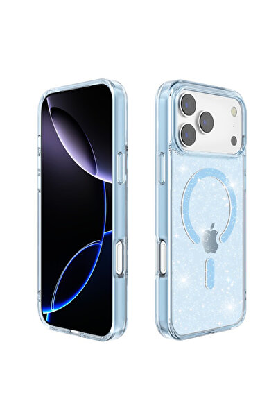 REDz Accessories Carcasă MagSafe cu sclipici integrat pentru iPhone 17 Pro, p...