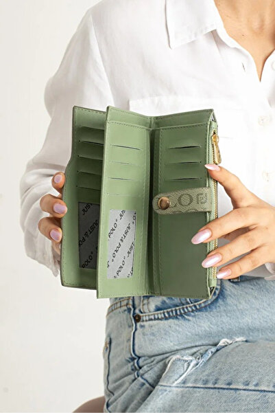 Just Polo Kadın Bol Kartlık ve Kağıt Para Bölmeli Cüzdan