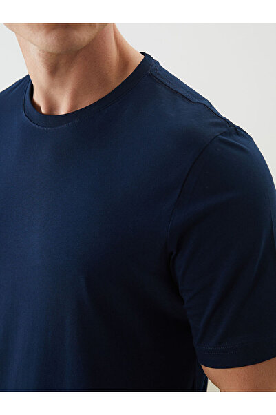 LC Waikiki Sparkling Selections from Shining Store | Crew Neck Combed Cotton Men's T-Shirt