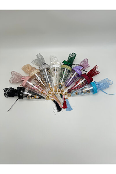 lenagiftworkshop 10 bucăți MIXTE de seturi de cadouri cu conuri din dantelă, mărgele de rugăciune și zikrmatice din piatră (Mevlid - Hajj - Umrah)