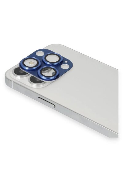 BUTİMAR'S Myt09 iPhone 13 Pro Max Press-On Aluminum Camera Lens - Navy Blue