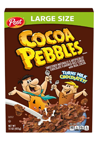 Post حبوب الإفطار الخالية من الغلوتين Cocoa Pebbles 425 جم × 2 قطعة