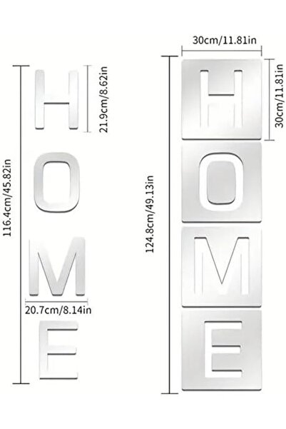 Slasa Reflective Wall Stickers Made of Acrylic by - Creative Self-Adhesive Letters for Bathroom, Liv