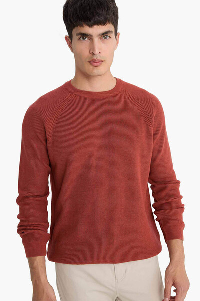 DeFacto Turuncu Erkek Kazak A8458AX/OG61