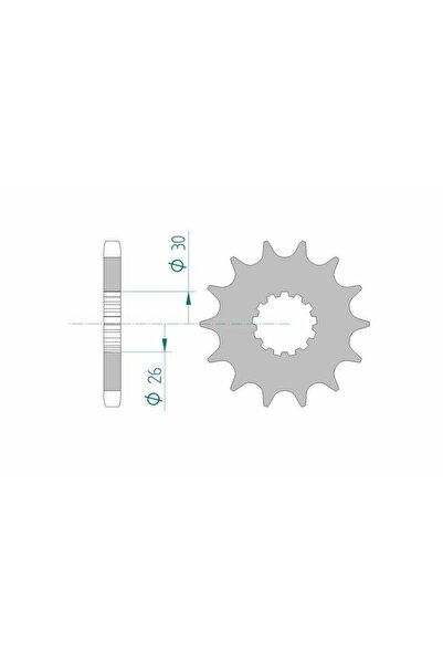 AFAM Pinion față standard din oțel 88800 - 530 - 18T (pentru motociclete)