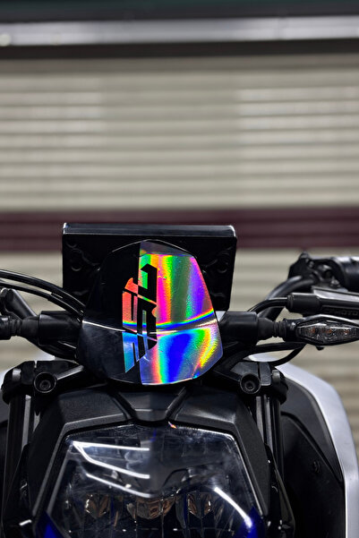 Banxtre CFMOTO NK250 için Hologramlı Ön Siperlik için Detay Sticker (1 Adet)