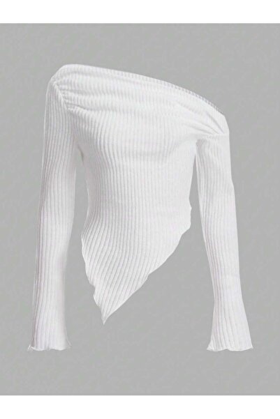 MOONBULL ΓΥΝΑΙΚΕΙΑ ΑΣΥΜΜΕΤΡΙΚΗ ΜΠΛΟΥΖΑ ΜΕ ΠΛΕΥΡΙΚΟ ΣΟΥΡΑΣΜΑ, ΧΕΙΜΕΡΙΝΗ ΒΑΜΒΑΚ...