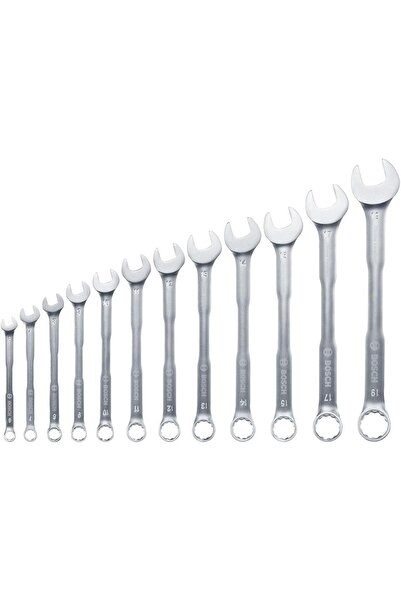 Bosch 12 Parça 6-19 mm Kombine Anahtar Seti 1600A02Z9D