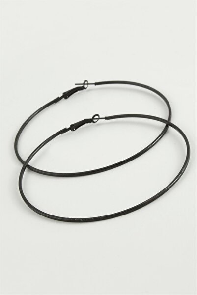 Marsilyan Thin Tube Metal Hoop Earrings 8-9-10 cm