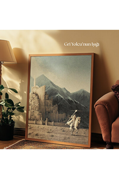 tuvart Sayılarla Boyama Seti Yüzüklerin Efendisi 35x50cm, Gandalf, Gri Yolcul...