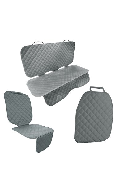 Metru Patrat Set 3 auto protective covers, quilted, universal, gray, washable, waterproof