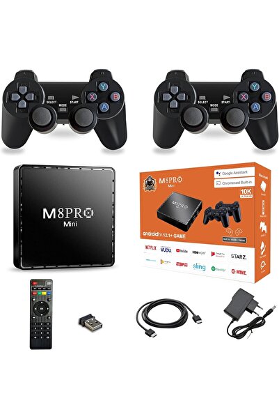 Generic M8 Pro Mini Android Game Dual OS TV Box with Android 12, 14 Simulators, 64GB, 4K HDMI,